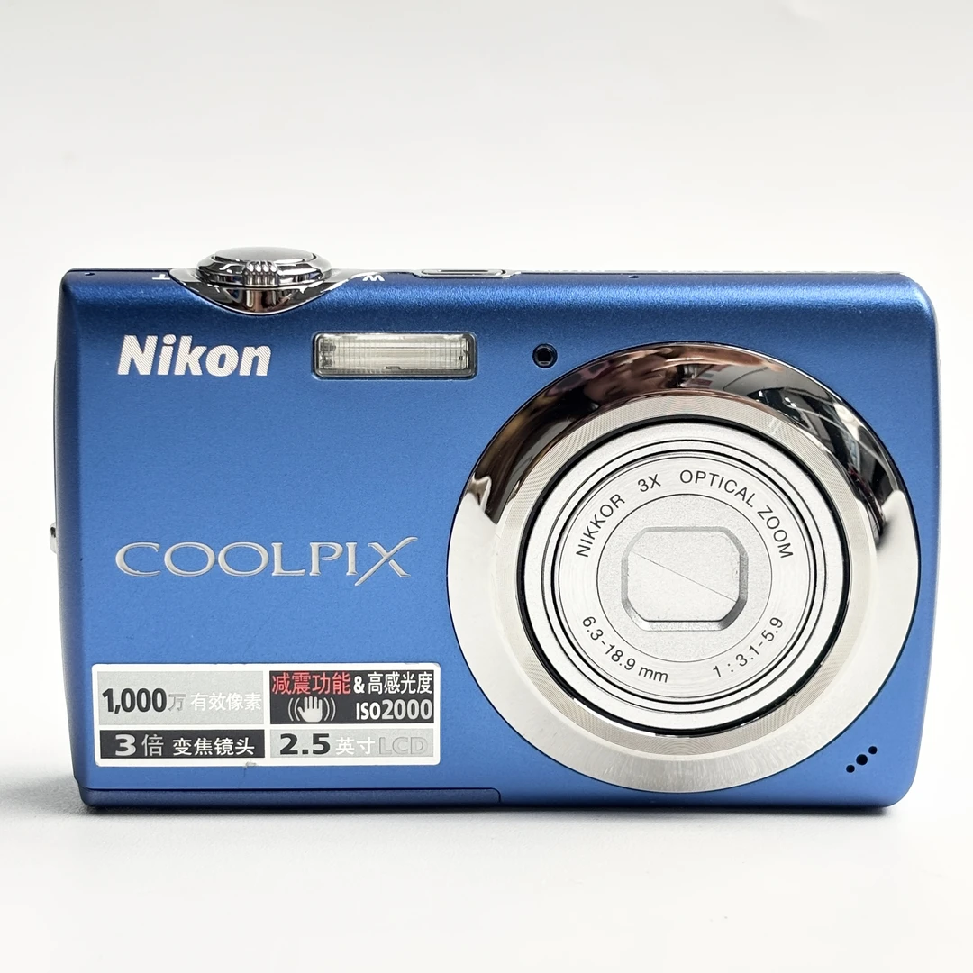 95新 Nikon/尼康 s220冷白皮氛围感1000万像素3倍变焦复古ccd