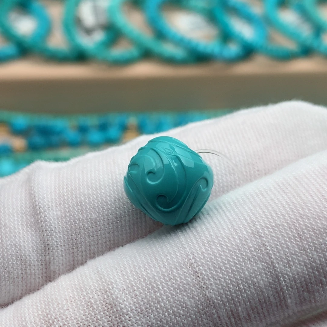 绿松石未镶嵌珠宝奇石12mm