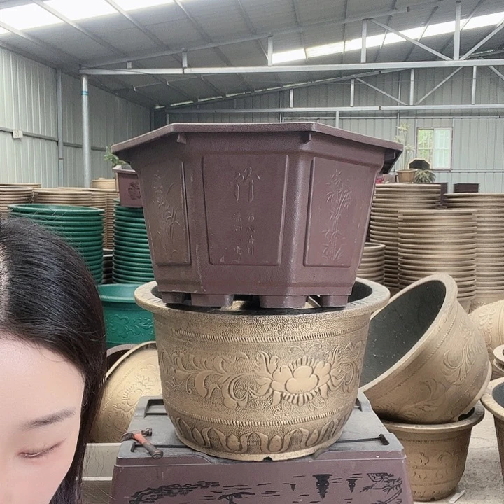 八角80花盆一个有孔