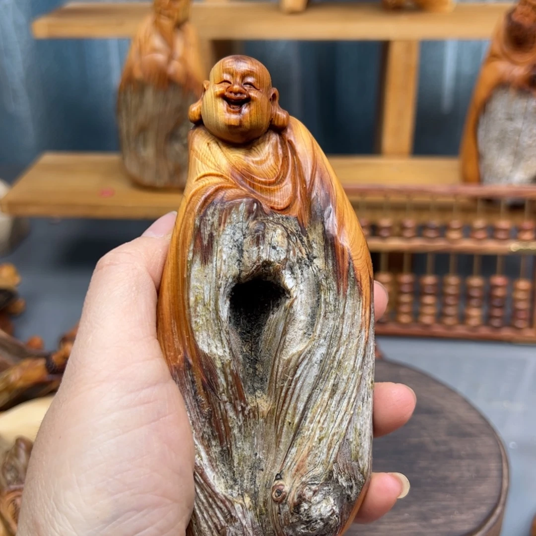 w***w木崖柏木摆件手把件