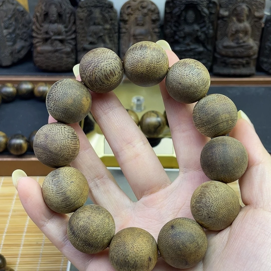 西***风手串沉香芽庄白棋53g