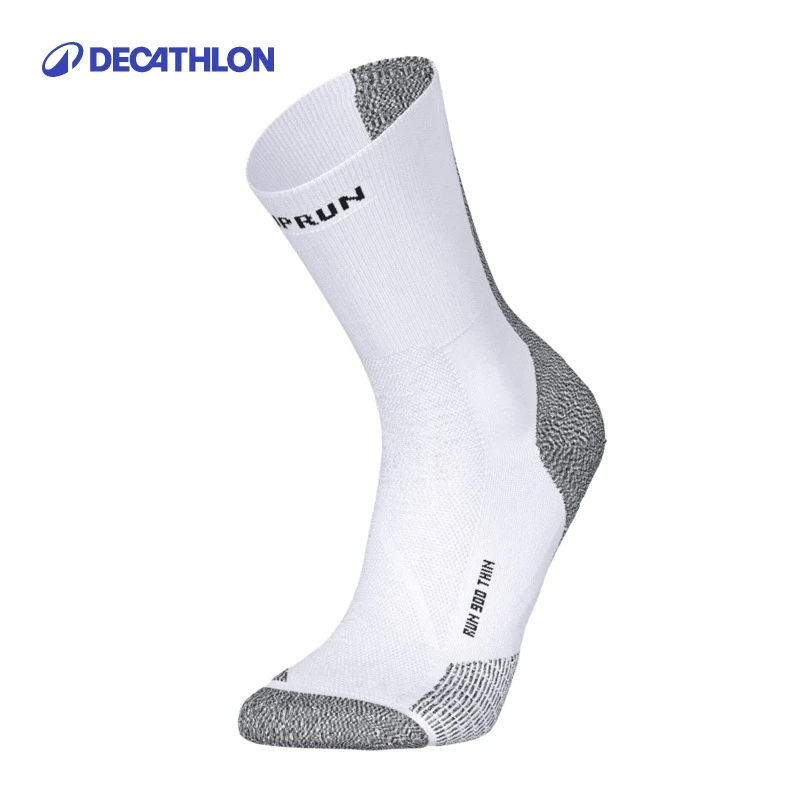 迪卡侬跑步袜运动袜cushion500买赠白袜子夏季男长袜健身袜353012