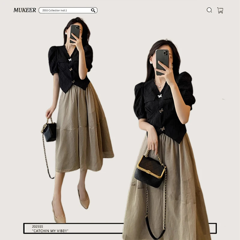 2025女装今年最火上衣新款法式小众高级感上衣胖mm宽松显瘦衬衫