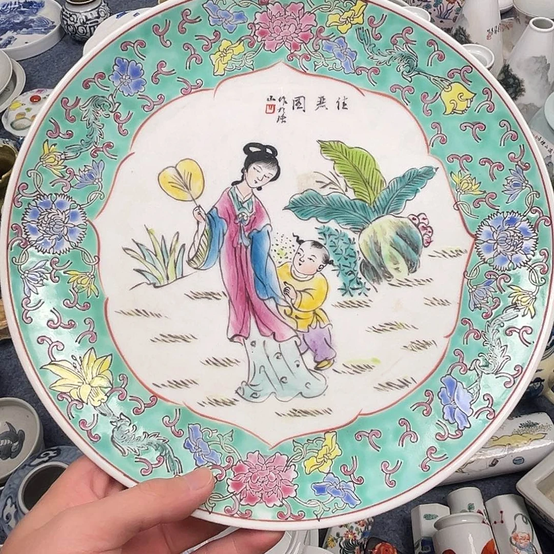 摆件景德镇陶瓷盘子