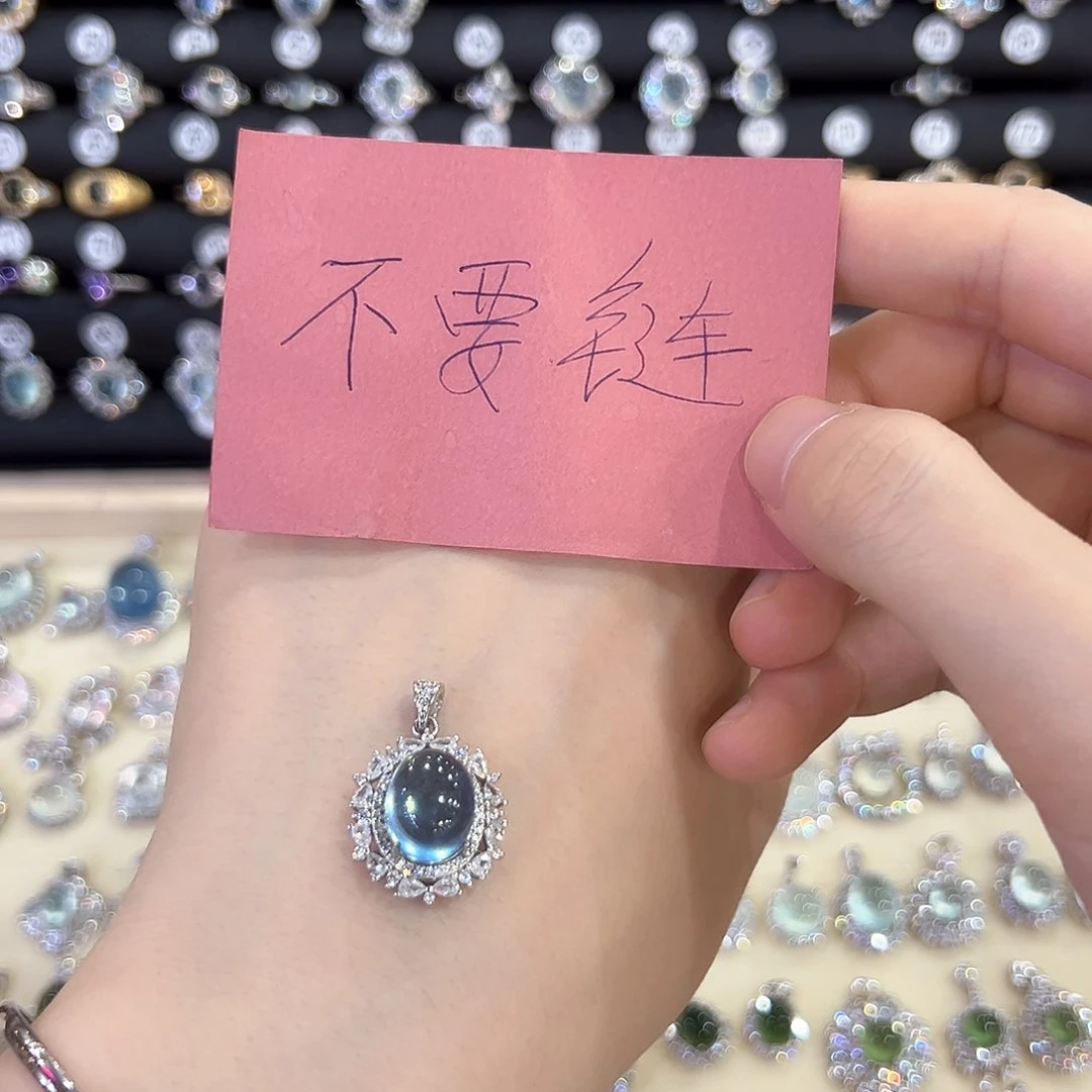 蛇纹石玉银S925镶嵌饰品始****