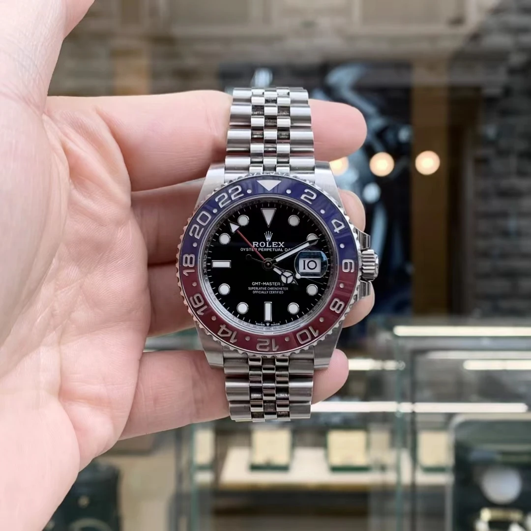 99新 Rolex/劳力士 格林尼治126710-0001可乐圈22年全套贴膜使用