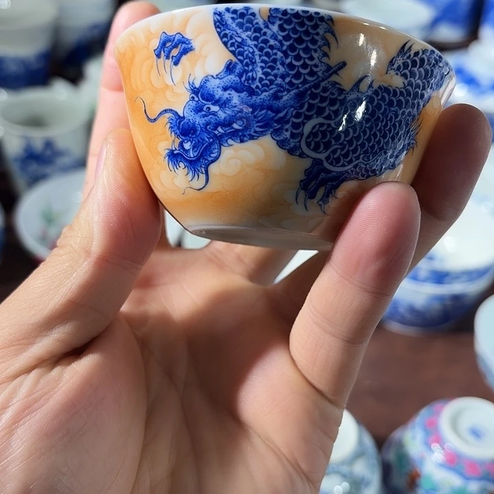 杯子陶手工手绘的陶瓷杯