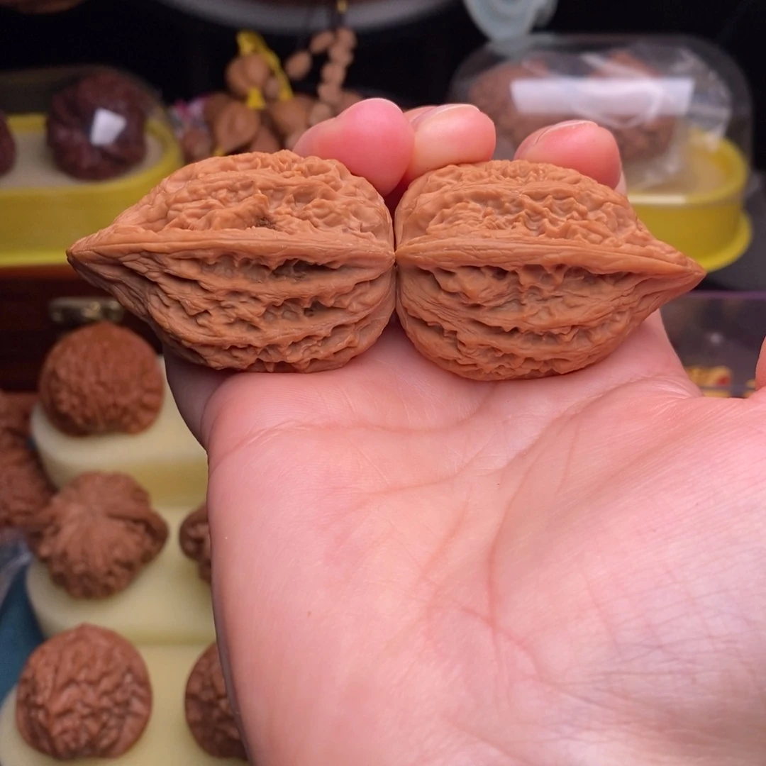 文玩核桃吊坠37平谷带鱼