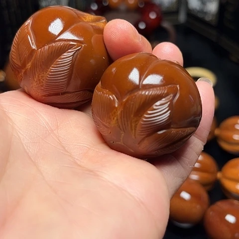 手串/手链橄榄核直播128，桃一对