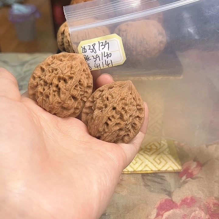 文玩核桃把件水龙纹有黄不修