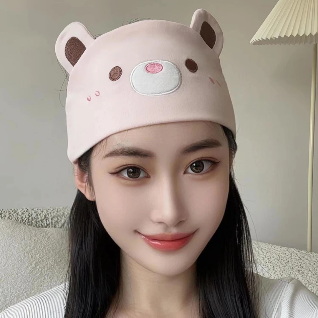 月子孕妇发带夏季透气产后额头帽子薄款产妇坐月子头巾防风纯棉吸