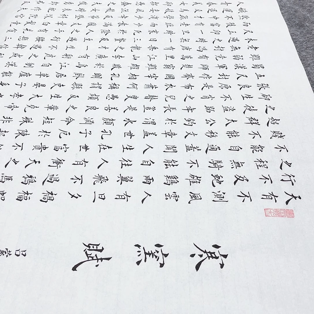 书法老****9宣纸寒窑赋楷书全文手写小楷书