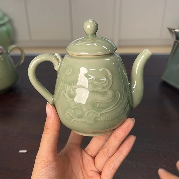 龙泉云间青瓷小米茶器