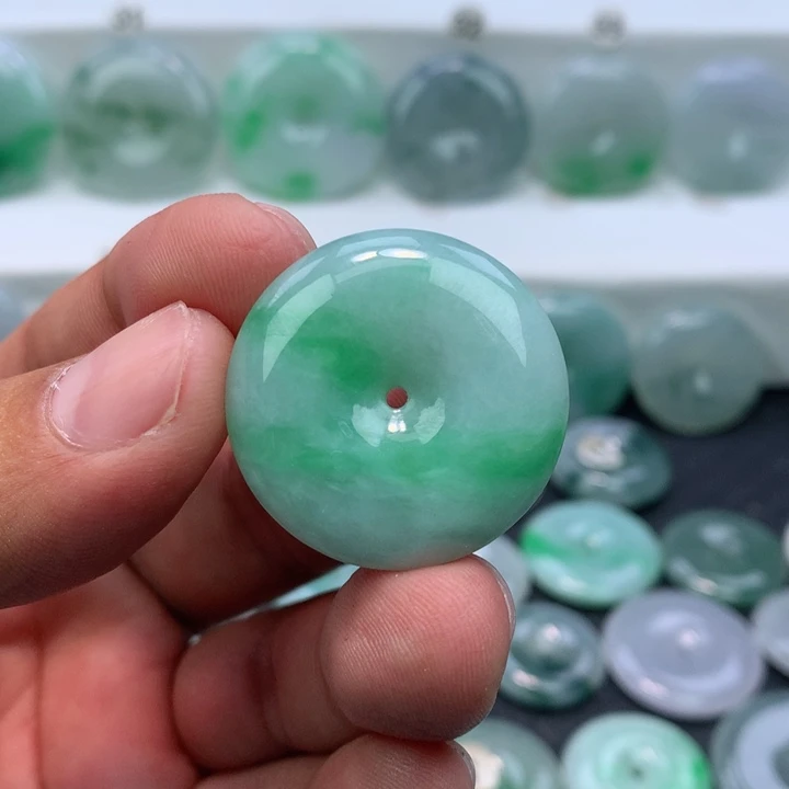 颈饰未镶嵌翡翠缅甸天然A货翡翠29.6-6.8