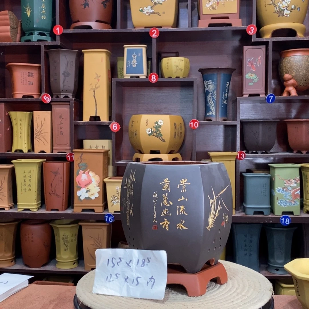 紫砂艺术紫砂花盆