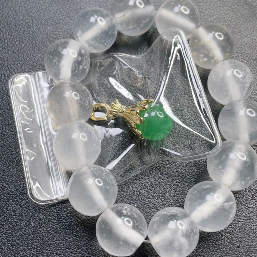 王***发石英质玉未镶嵌手链手串玉送吊坠不退不换