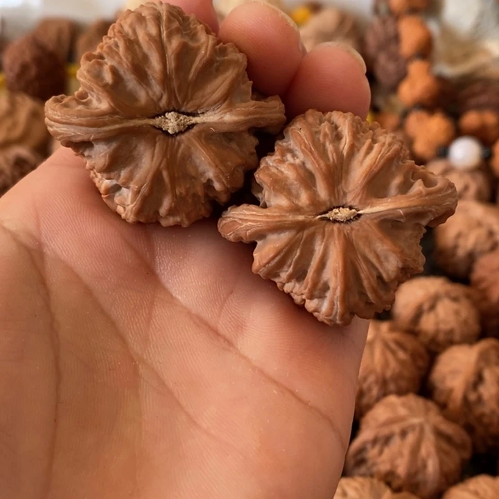 吊坠文玩核桃z**n老树白狮子文玩核桃