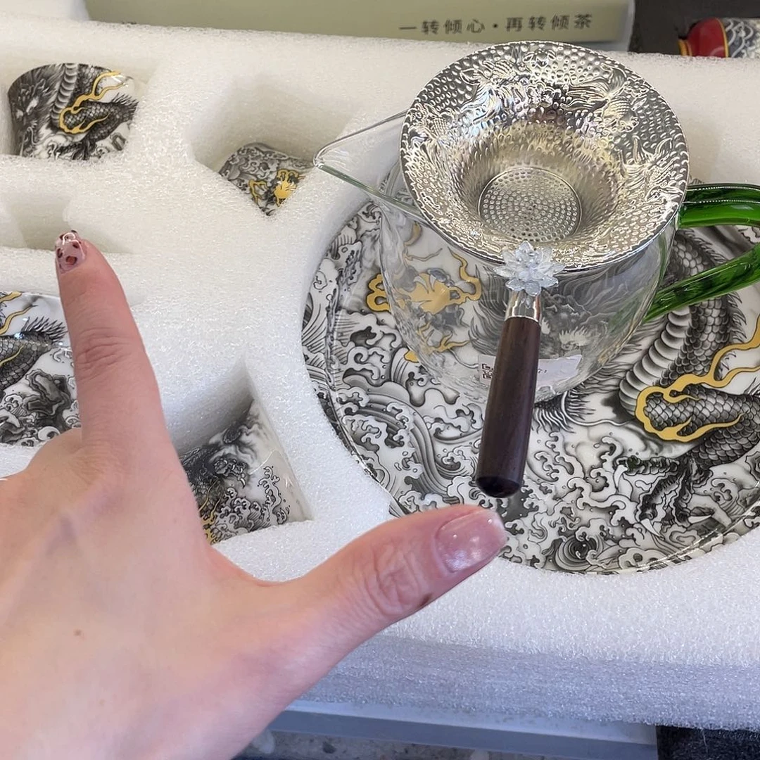 陶景德陶瓷盖碗茶具