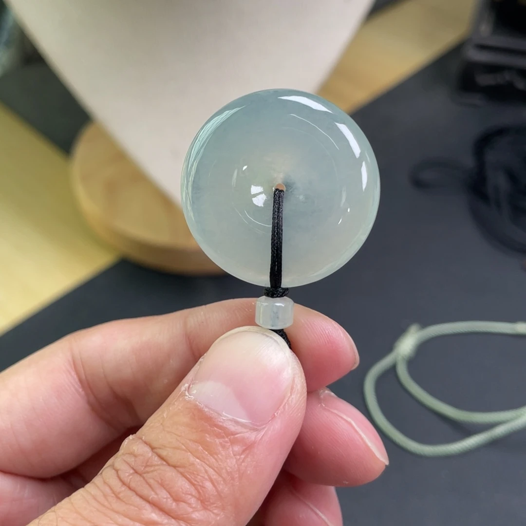 翡翠未镶嵌颈饰29.7-6.3