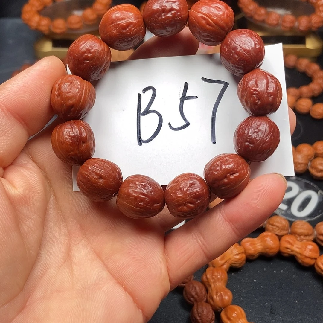 文玩核桃手串光头18