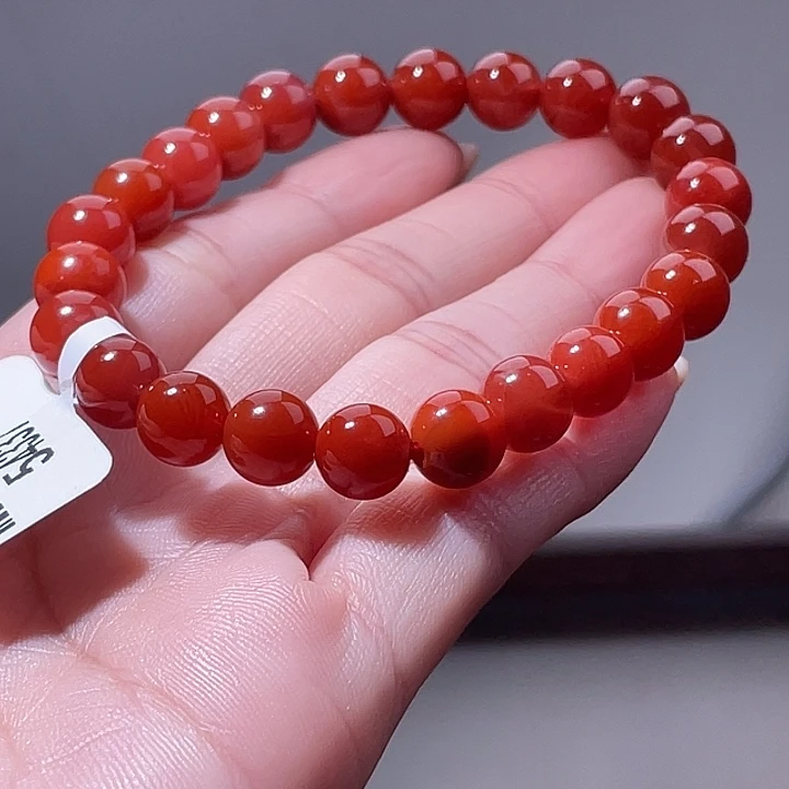 南红玛瑙合金手链54337