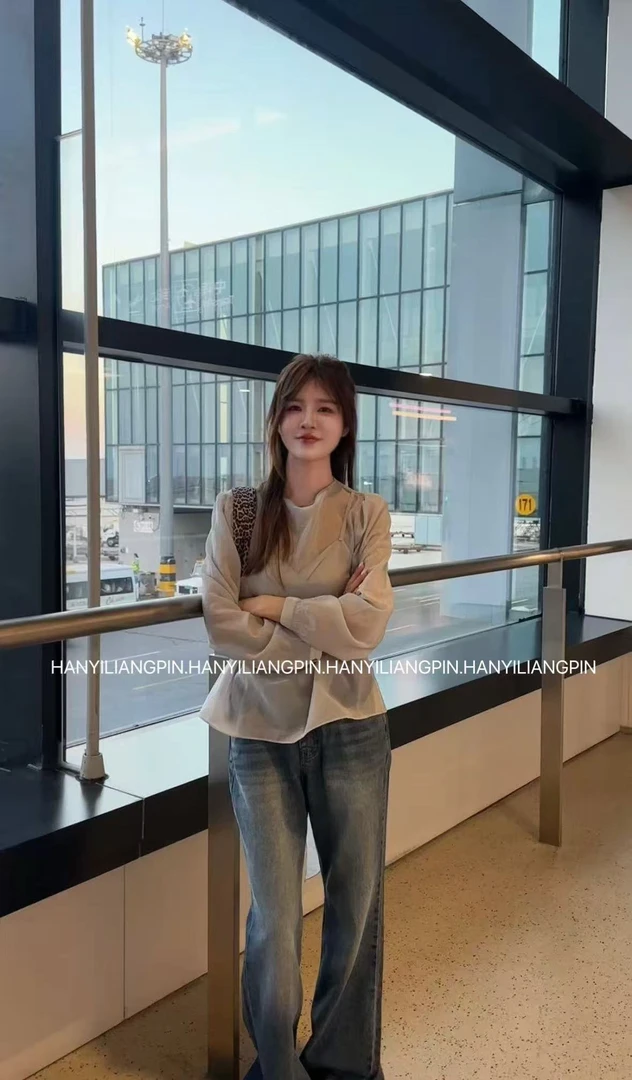 【纯欲风】韩系别致款气质绑带小衫