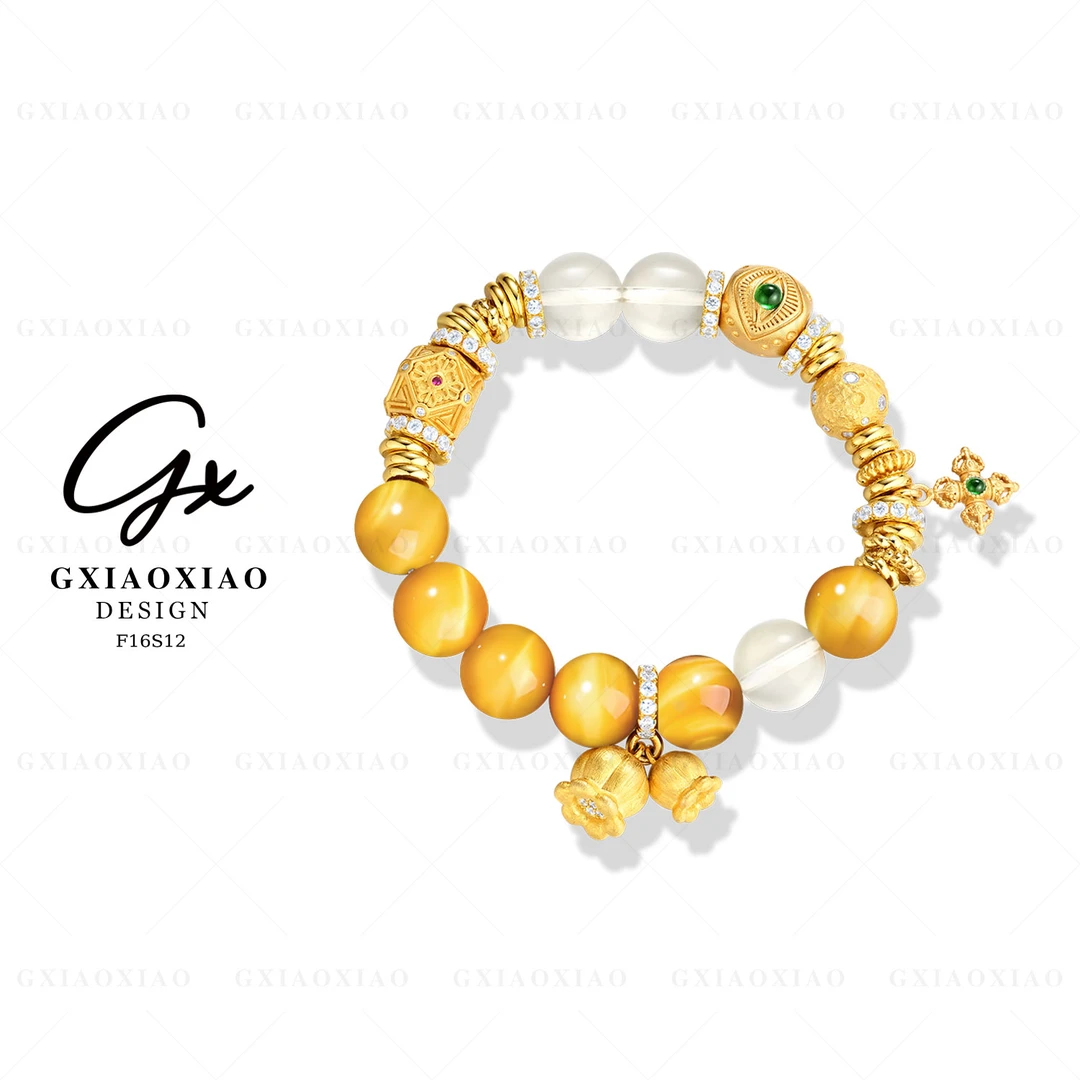 G XIAOXIAO 镀K金【幸运盘缠】设计时尚气质百搭手链 F16S12