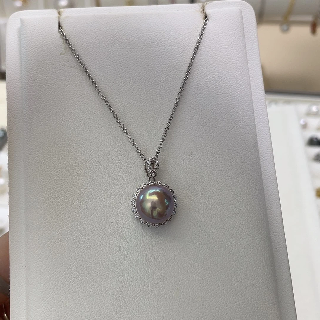 吊坠(赠链)银S925镶嵌淡水珍珠