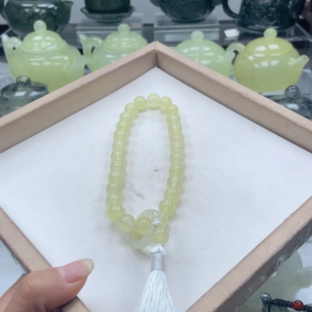 蛇纹石玉未镶嵌手链