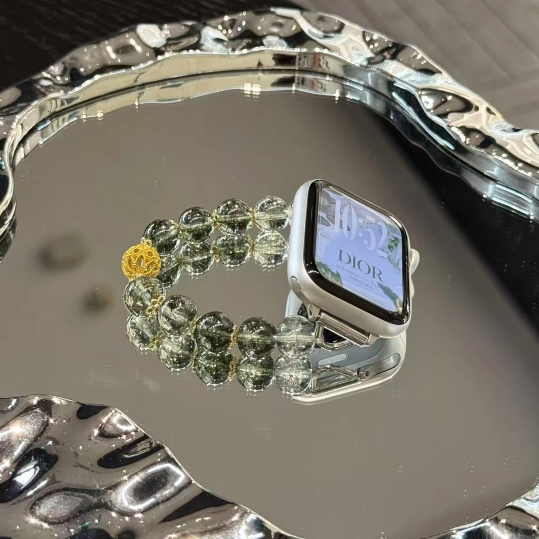 翠绿色iwatch手表表带s9苹果智能手表带applewatch表带s8新款s10