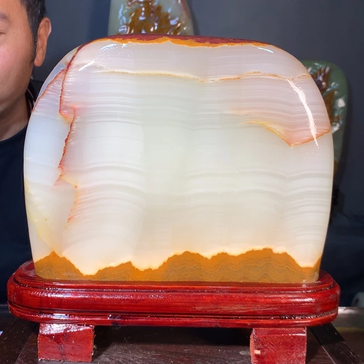 石材天然原石摆件