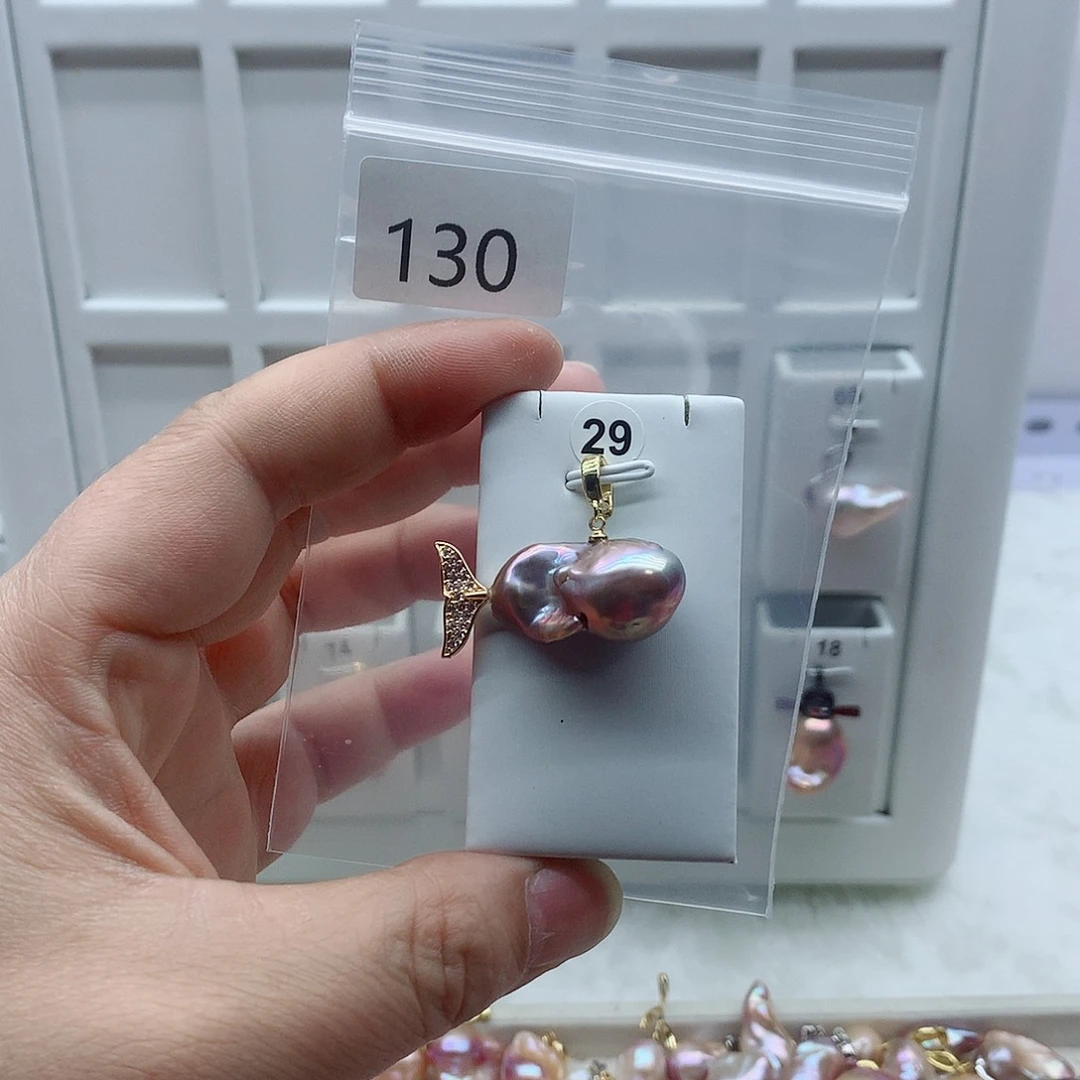淡水珍珠吊坠(不含链)合金