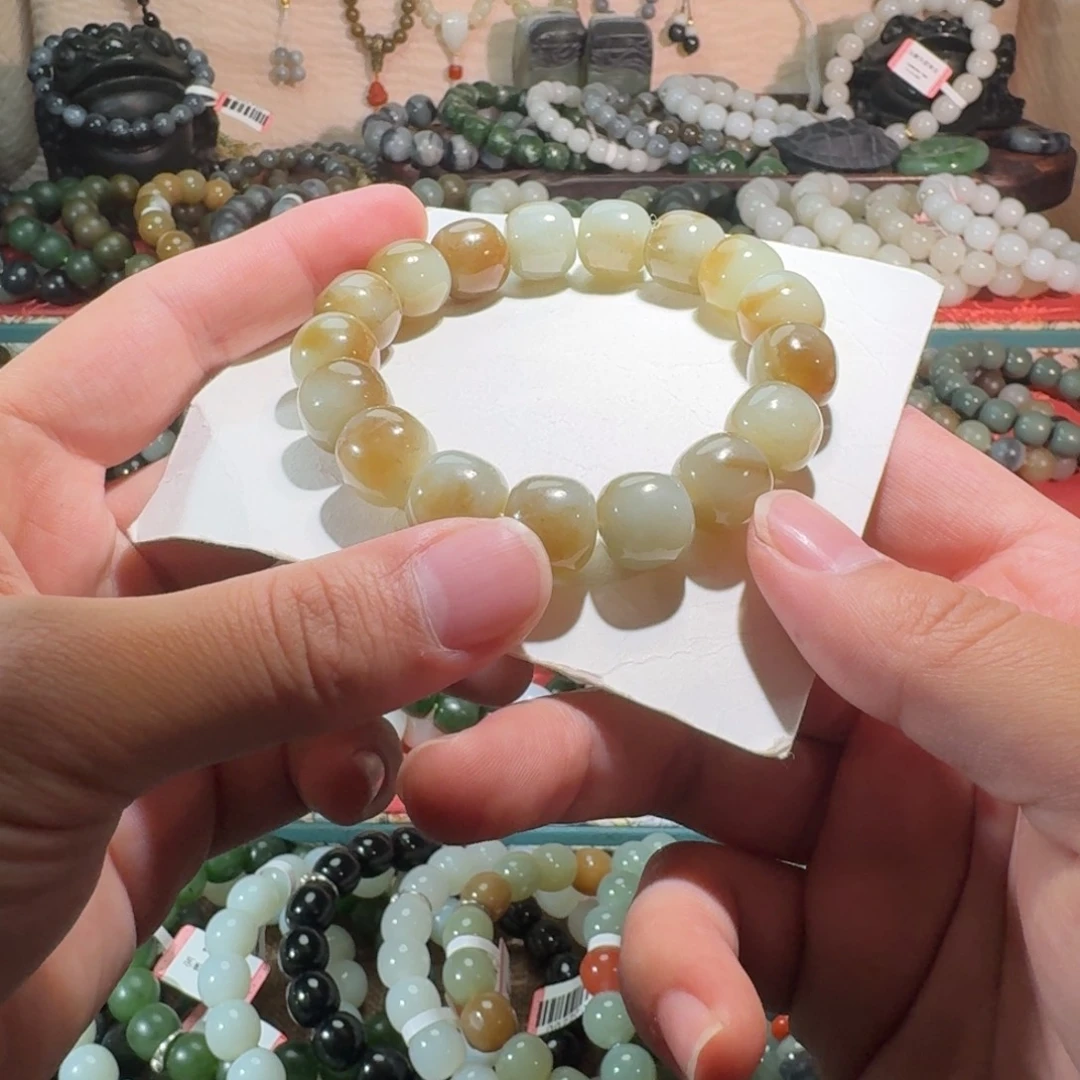 和田玉未镶嵌手链