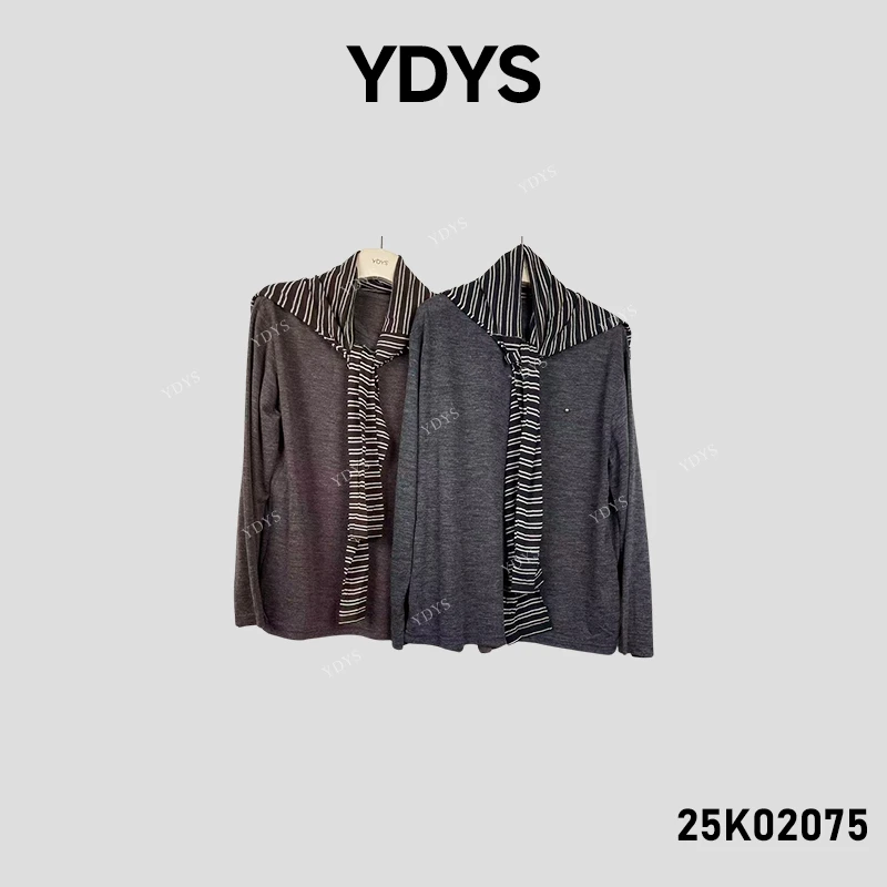 【YDYS】25K02075 2025新款时尚气质小众T恤