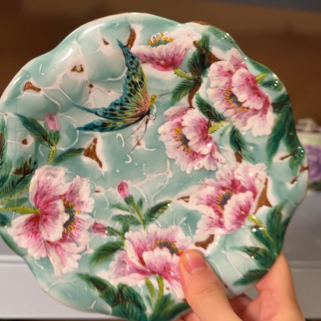 柴烧纯手工手绘陶瓷