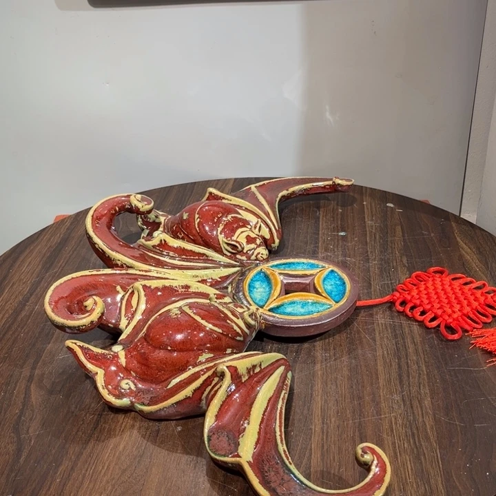 A***s有机玻璃福鼠吊金钱陶瓷挂璧