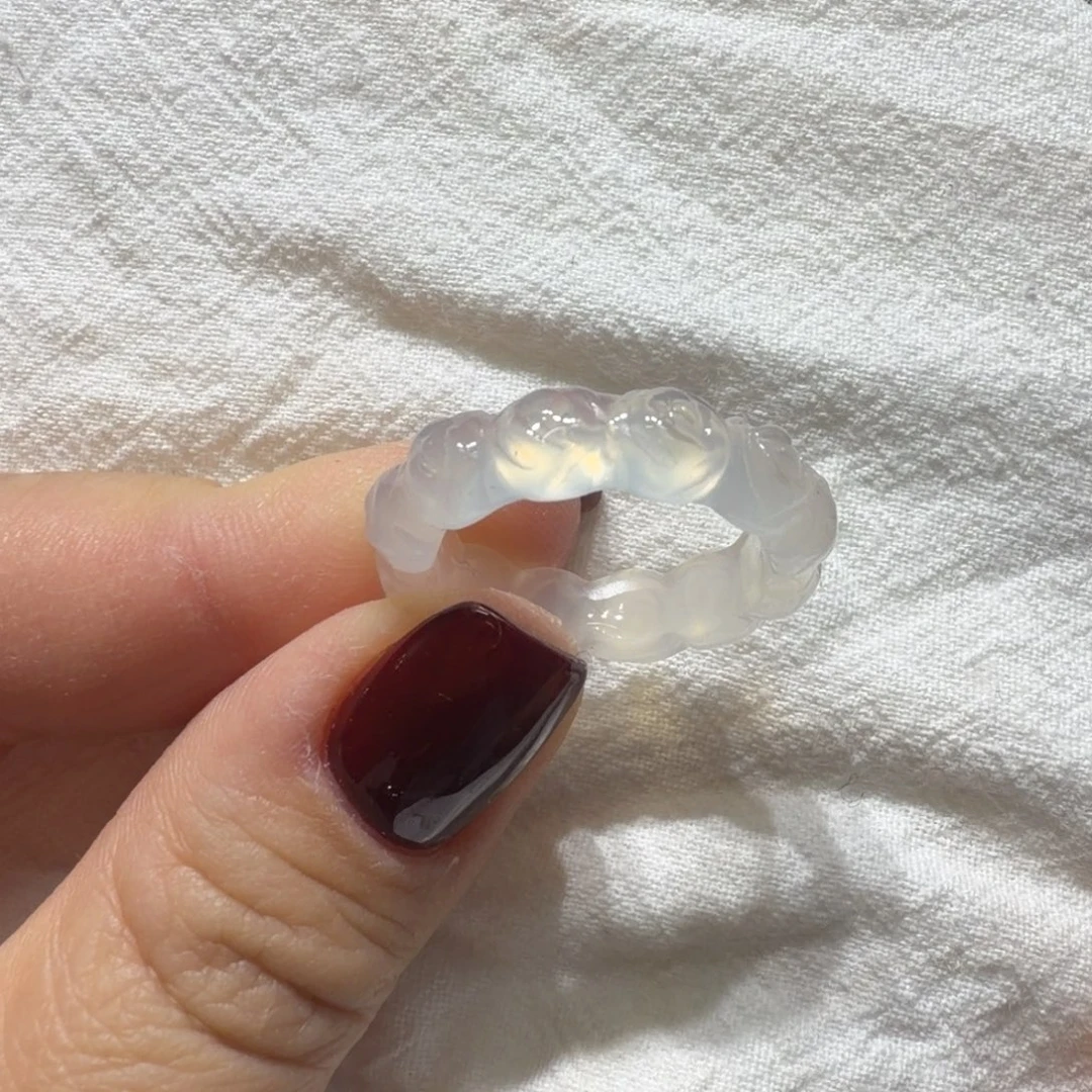 玛瑙/玉髓未镶嵌戒指港17/18不退换