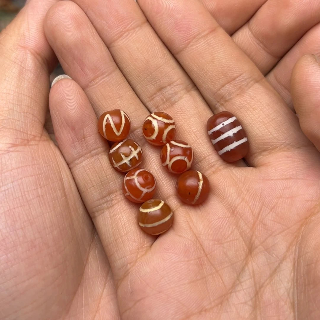 未镶嵌单珠玛瑙/玉髓叉*