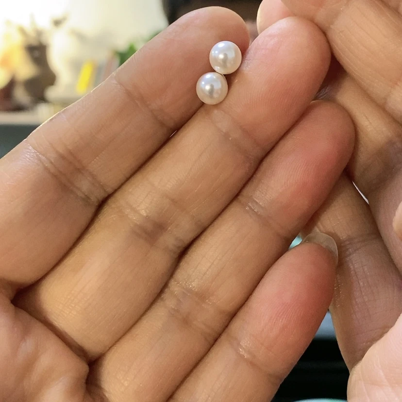 【闪购商品】银S925镶嵌颈饰拼合珍珠（马贝珠）