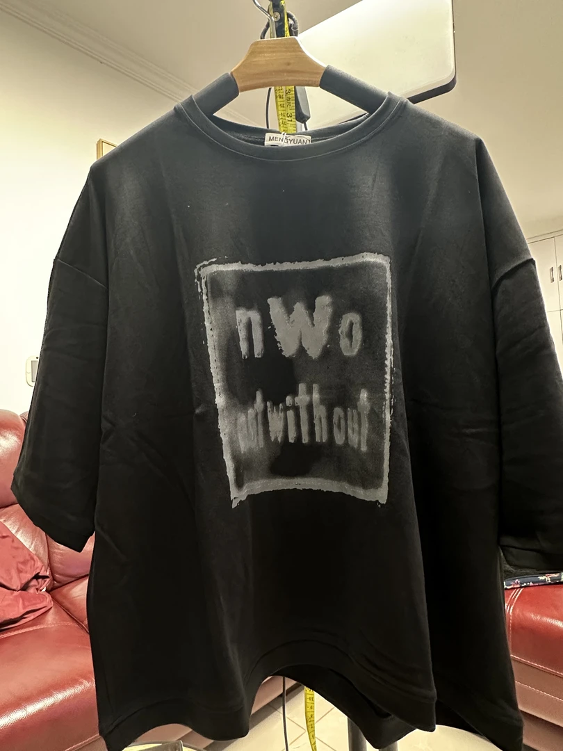 字母短款棉半袖三八福利不退换