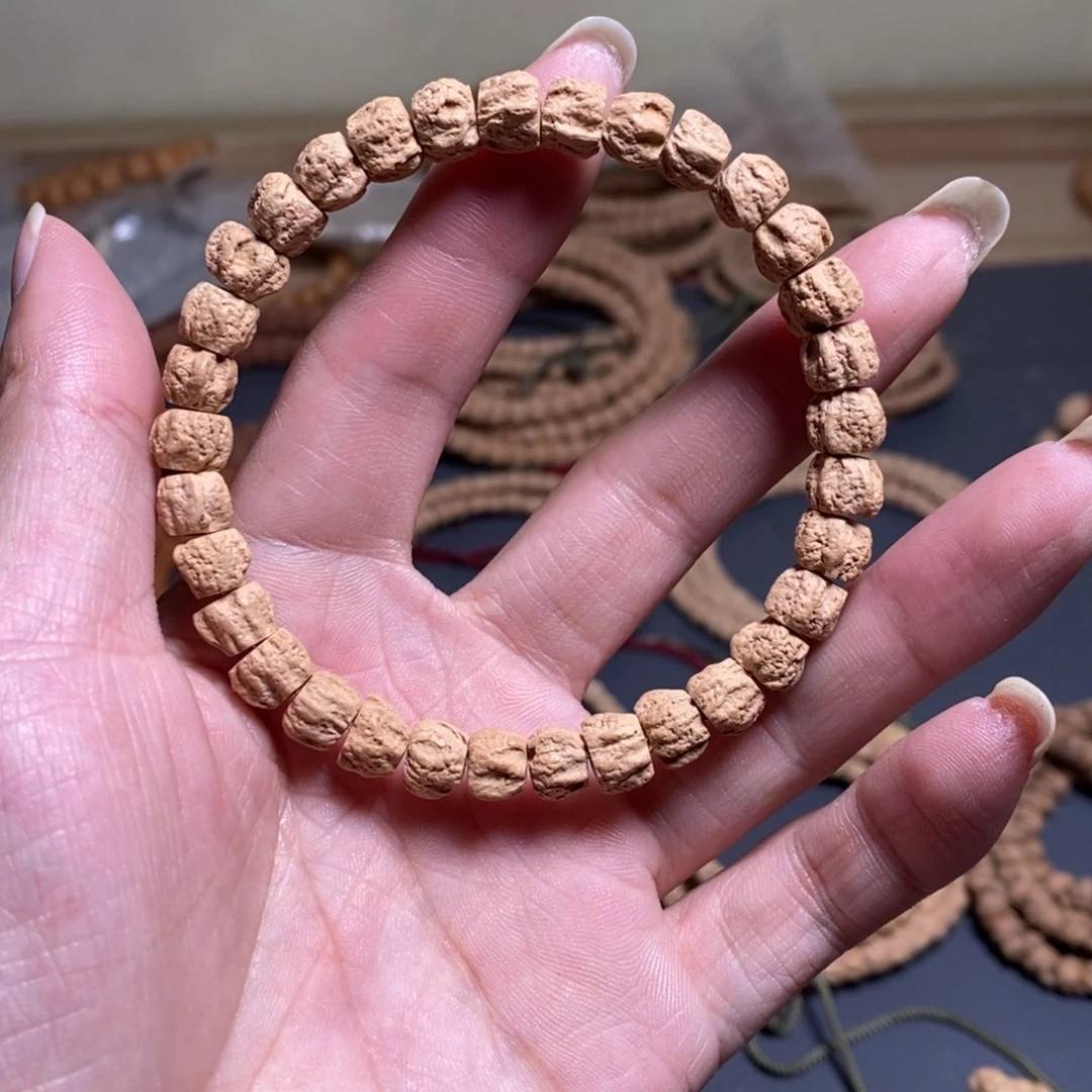 柏香籽/百香籽手串卡8嘛皮单圈