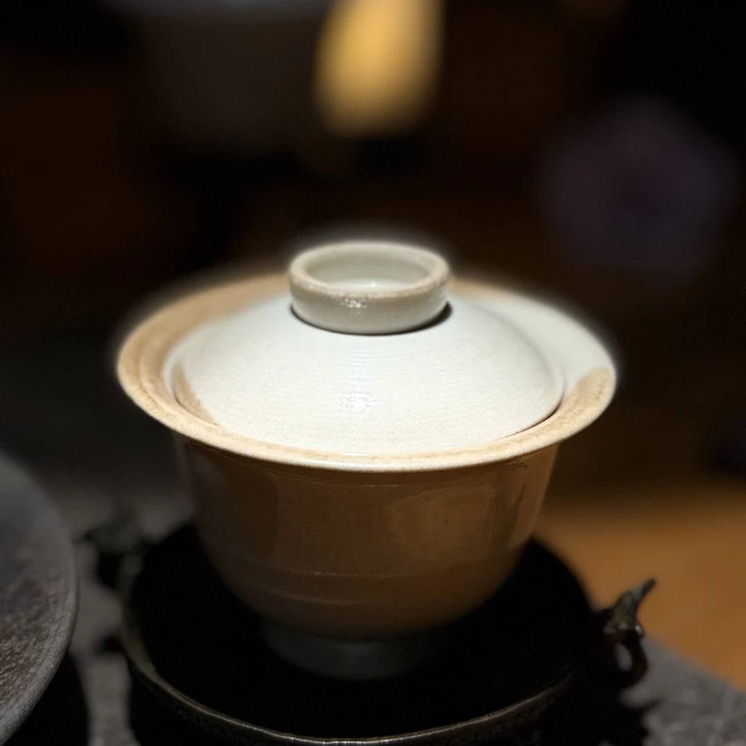 谢加阔柴烧经典器型玉白云深泡银针牡丹王神器