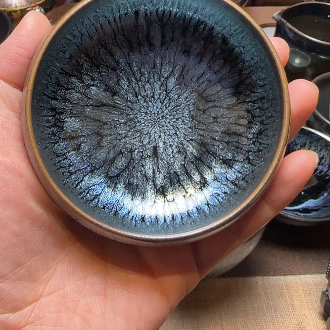 茶盏86若叶百花禅定杯