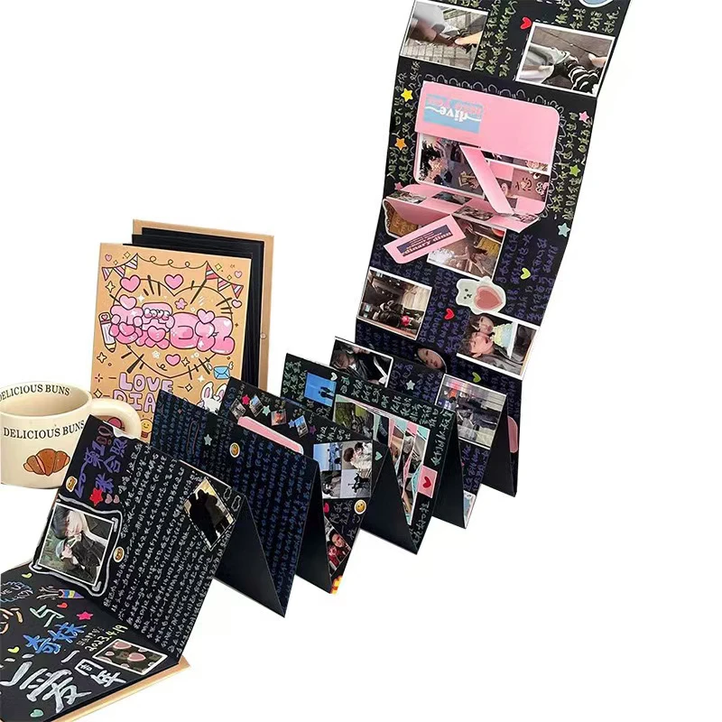 风琴本DIY折叠相册立体书情侣纪念创意生日礼物