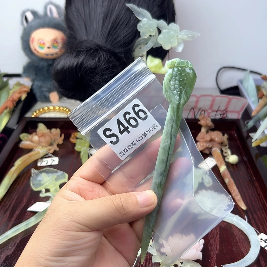 蛇纹石玉合金发饰h****6