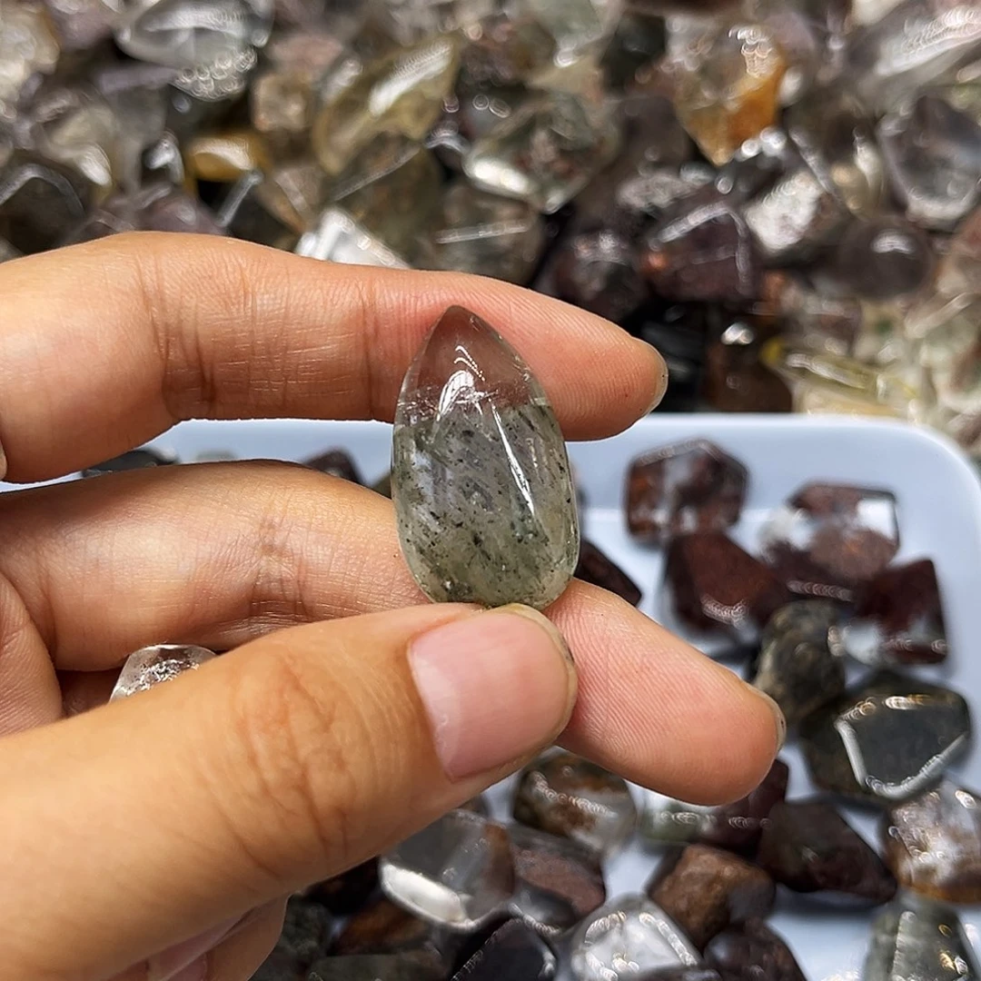 烟晶戒指银S925镶嵌累
