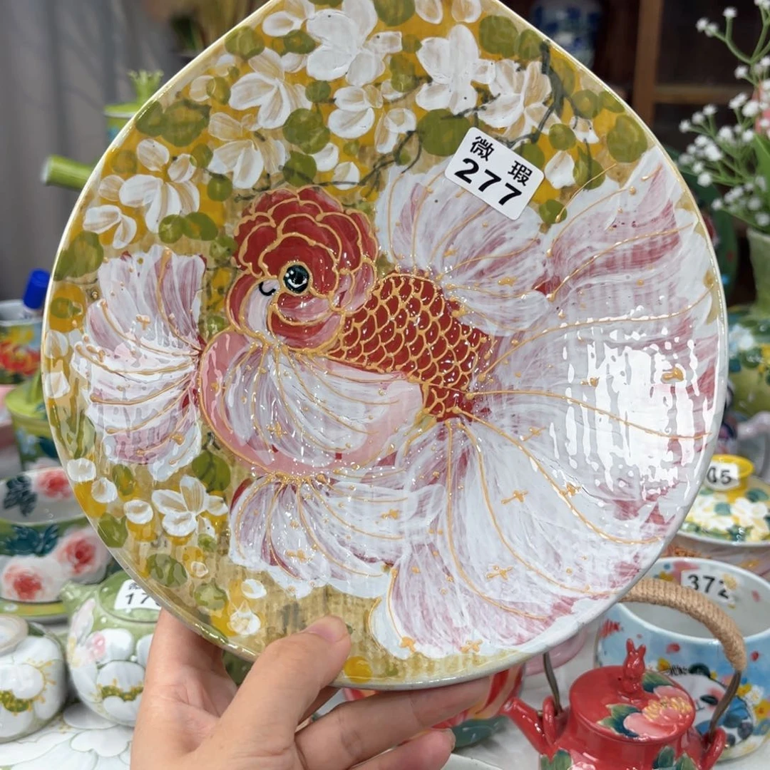 景德镇手绘高温釉下彩陶瓷茶具