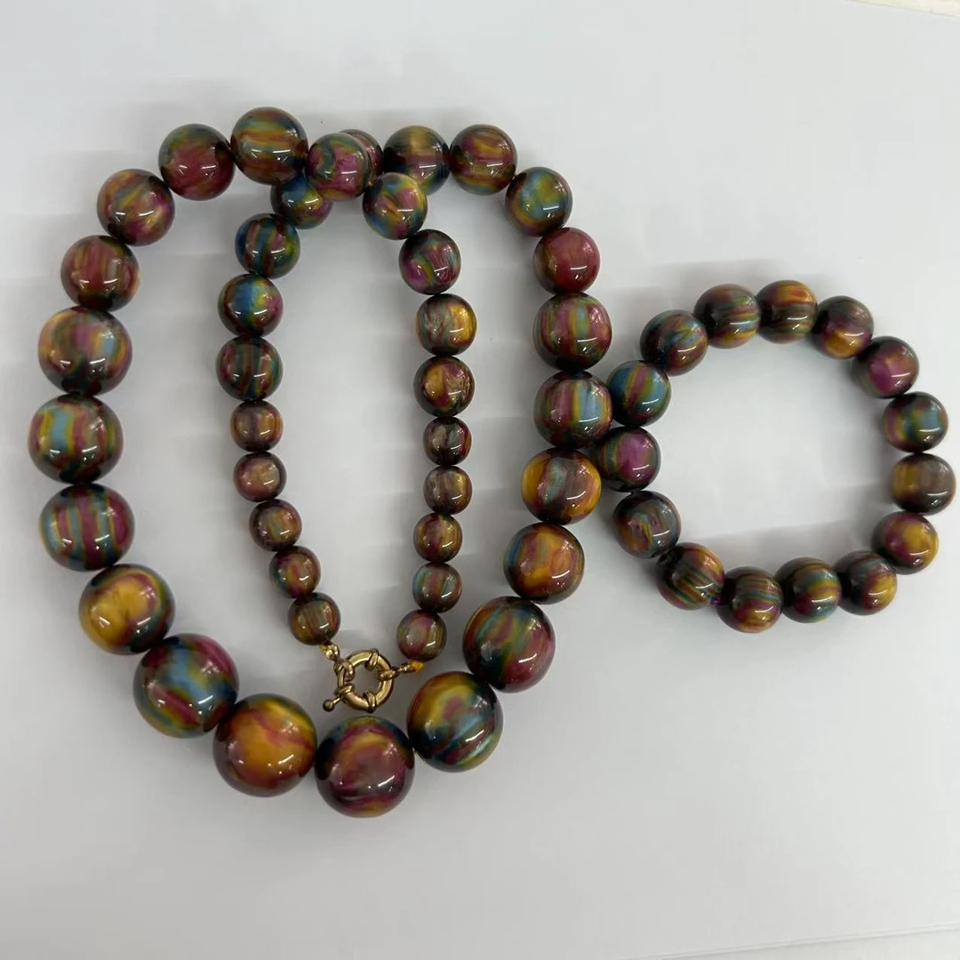 雪山重楼轻奢时尚气质项链套装A883