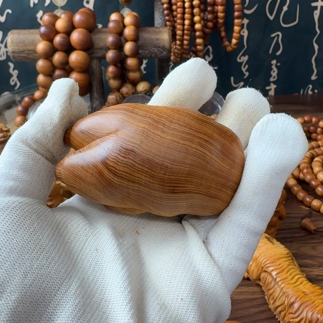 向***花柏木（崖柏）把件小猪蹄