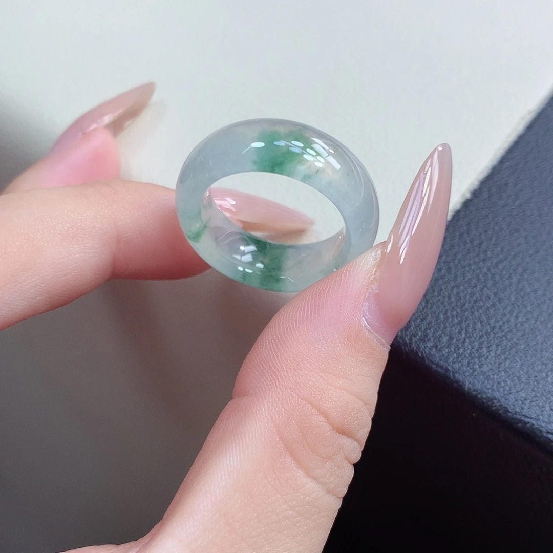 翡翠未镶嵌戒圈14-15号